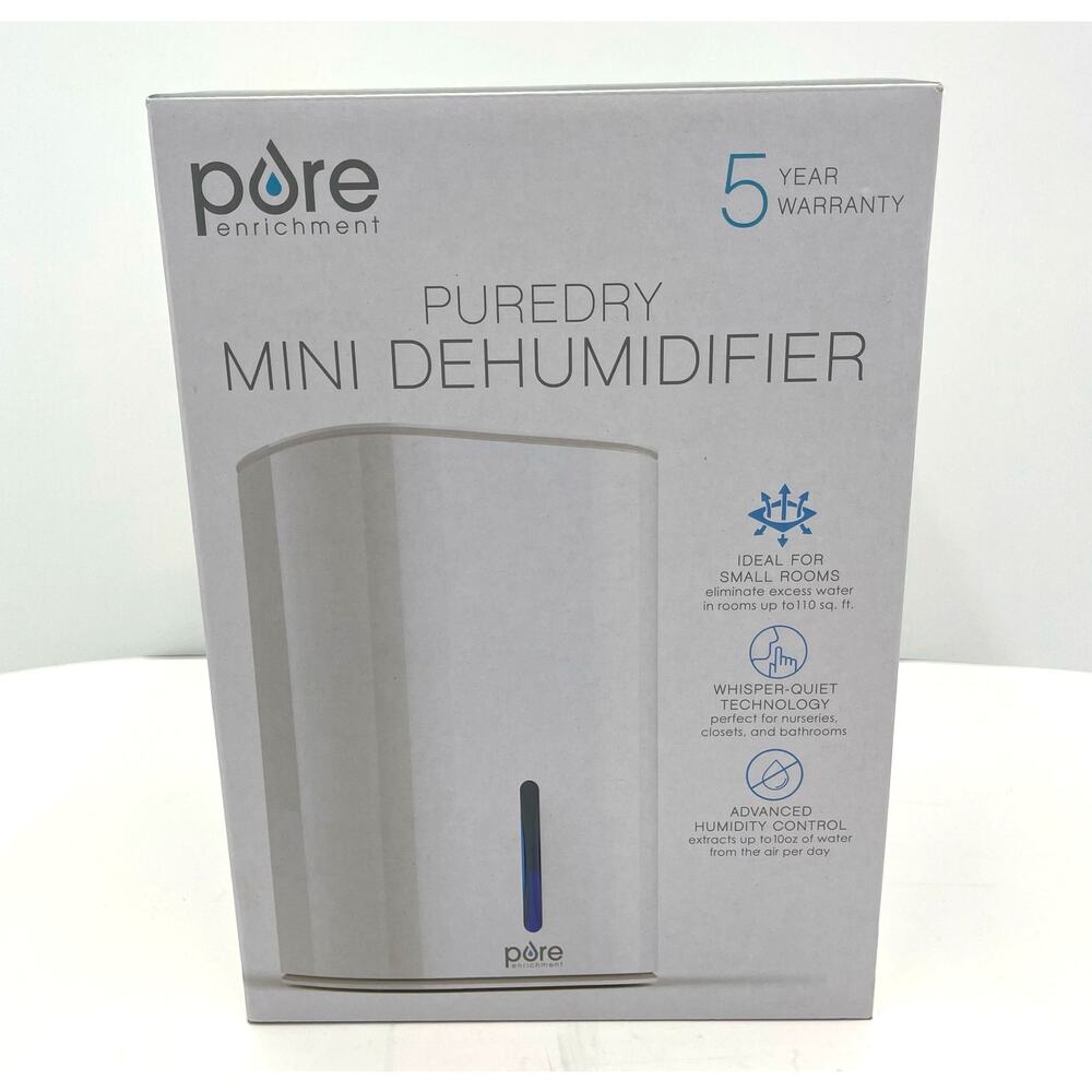 Pure PUREDRY Mini Dehumidifier Small Room White *Open Box*